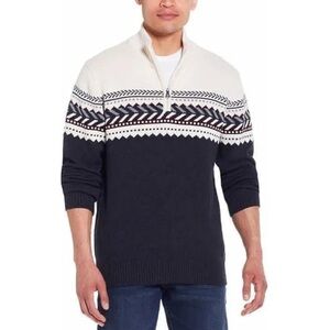 Weatherproof Original Vintage Gray‎ Quarter Zip Pullover Sweater Size Large NWOT